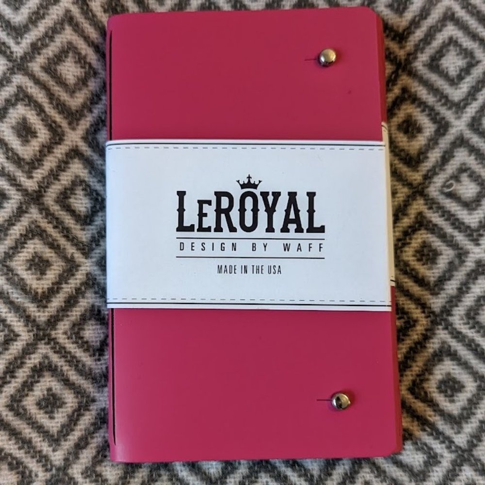 Recycled leather journal